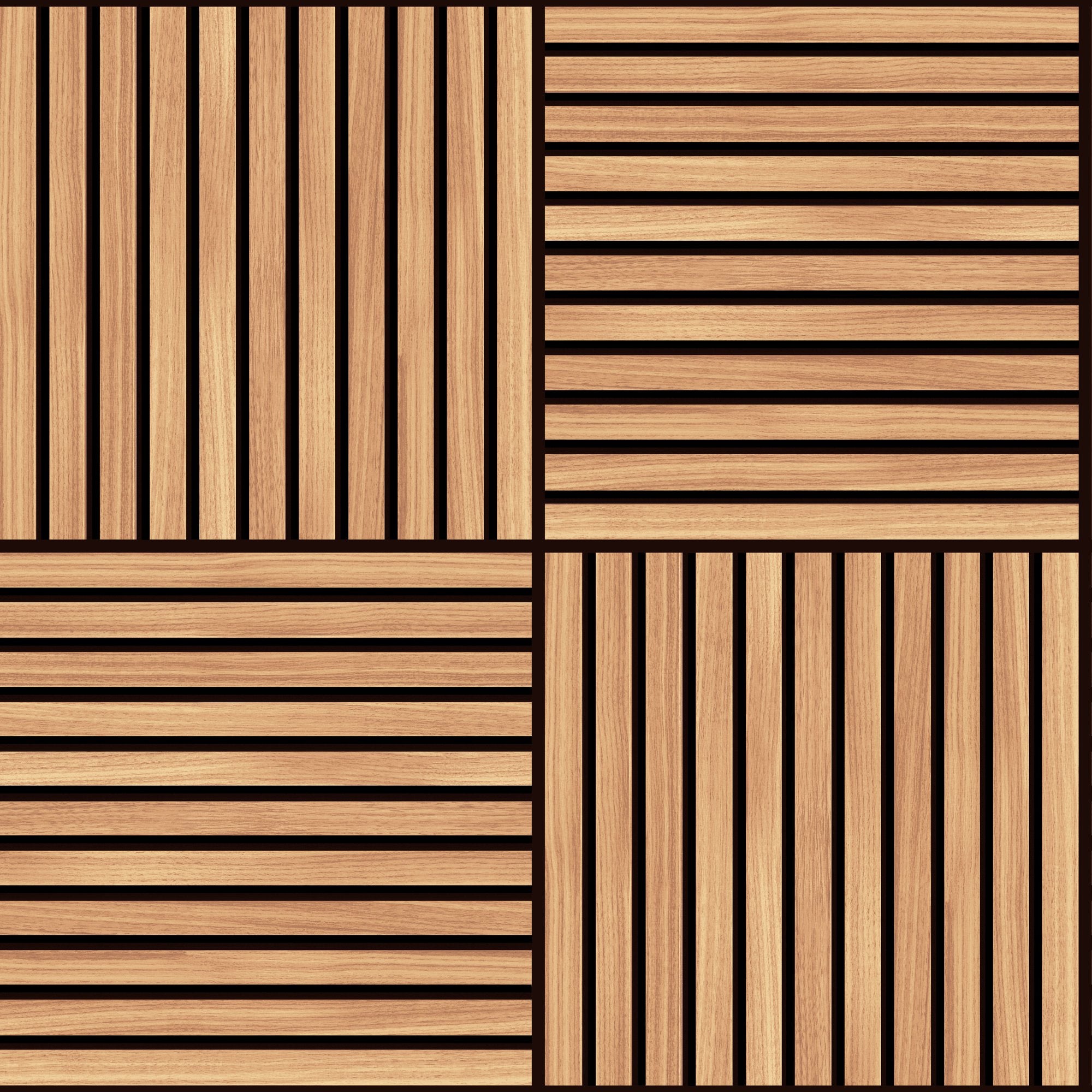 HWA1468W Square Slat Oak Slat Walls Wallpaper by Hoopla Walls