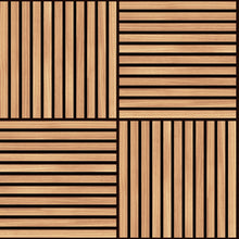 HWA1468W Square Slat Oak Slat Walls Wallpaper by Hoopla Walls