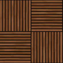 HWA1469W Square Slat Walnut Slat Walls Wallpaper by Hoopla Walls