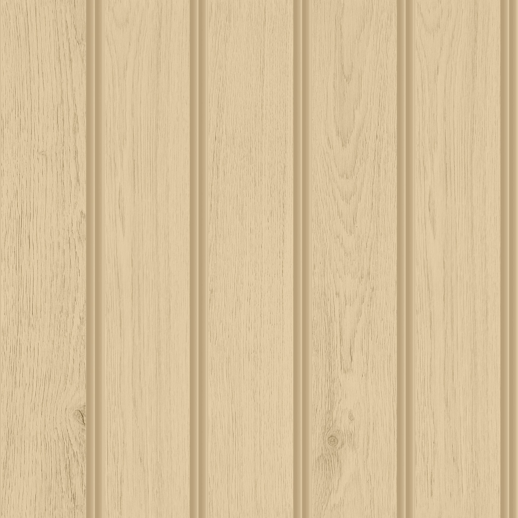 HWA1475W Tongue And Groove Sand Slat Walls Wallpaper by Hoopla Walls