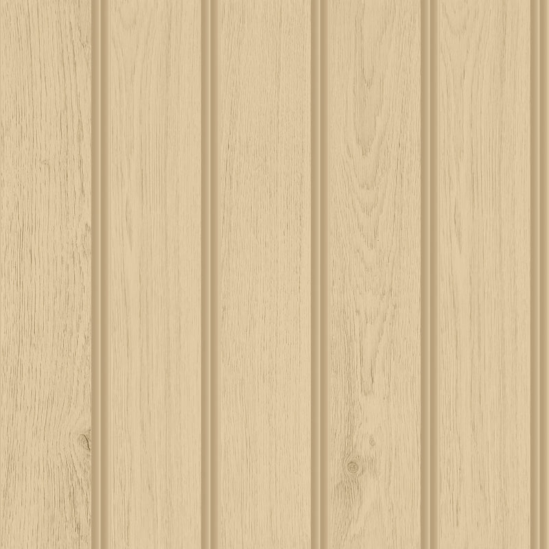HWA1475W Tongue And Groove Sand Slat Walls Wallpaper by Hoopla Walls