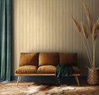 HWA1475W Tongue And Groove Sand Slat Walls Wallpaper by Hoopla Walls