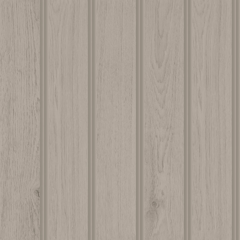 HWA1477W Tongue And Groove Mink Slat Walls Wallpaper by Hoopla Walls