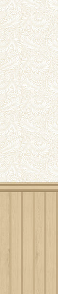 Tongue And Groove Fern Sand Slat Walls Wallpaper by Hoopla Walls