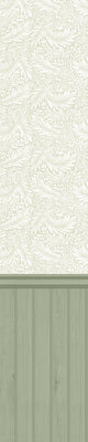 Tongue And Groove Fern Sage Slat Walls Wallpaper by Hoopla Walls