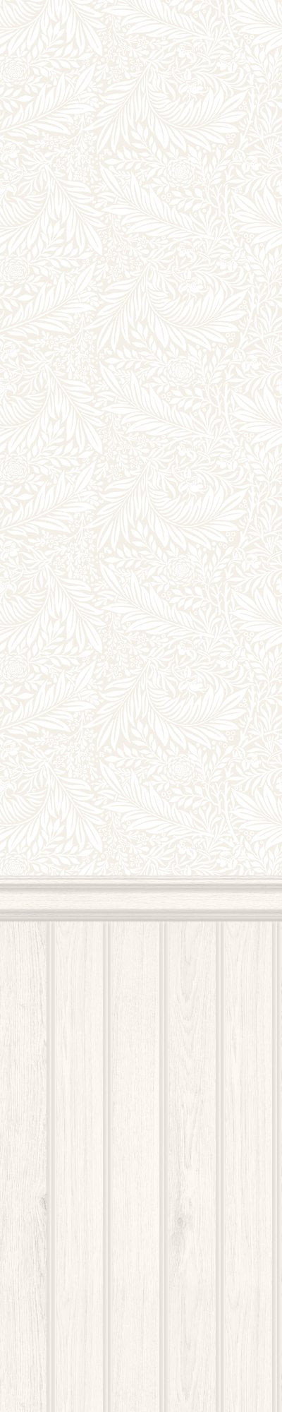 HWA1491W Tongue And Groove Fern Washed White Slat Walls Wallpaper by Hoopla Walls