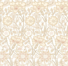 HWA1493W Iris Meadow Natural Eden II Wallpaper by Hoopla Walls