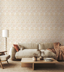 HWA1493W Iris Meadow Natural Eden II Wallpaper by Hoopla Walls