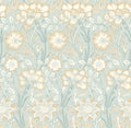 Iris Meadow Seafoam & Straw Eden II Wallpaper by Hoopla Walls