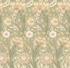 HWA1495W Iris Meadow Olive Eden II Wallpaper by Hoopla Walls