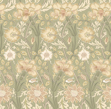 HWA1495W Iris Meadow Olive Eden II Wallpaper by Hoopla Walls