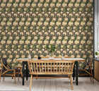 HWA1496W Iris Meadow Noir Eden II Wallpaper by Hoopla Walls