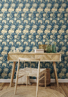 HWA1497W Iris Meadow Navy Eden II Wallpaper by Hoopla Walls