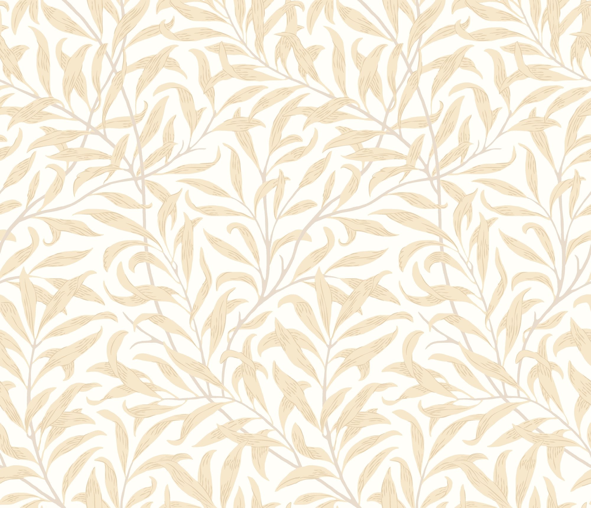 HWA1500W Willow Trail Butter Eden II Wallpaper by Hoopla Walls
