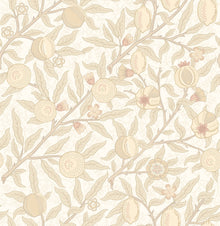 HWA1504W Fruit & Foliage Parchment Eden II Wallpaper by Hoopla Walls