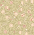 Fruit & Foliage Olive & Clay Eden II Wallpaper by Hoopla Walls