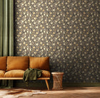 HWA1509W Fruit & Foliage Coffee Eden II Wallpaper by Hoopla Walls