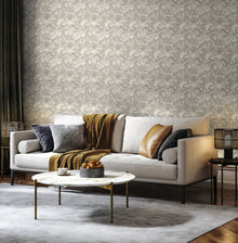 HWA1511W Cotswold Trail Dove Grey Eden II Wallpaper by Hoopla Walls