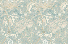 HWA1513W Cotswold Trail Soft Petrol Eden II Wallpaper by Hoopla Walls