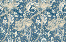HWA1514W Cotswold Trail Dark Denim Eden II Wallpaper by Hoopla Walls