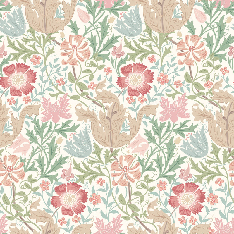 HWA1516W Honeysuckle & Tulip Spring Bloom Eden II Wallpaper by Hoopla Walls