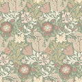 Honeysuckle & Tulip Sage & Mocha Eden II Wallpaper by Hoopla Walls