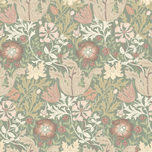 HWA1517W Honeysuckle & Tulip Sage & Mocha Eden II Wallpaper by Hoopla Walls