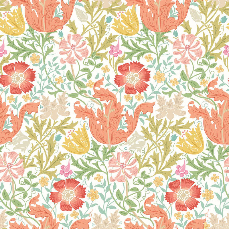 HWA1518W Honeysuckle & Tulip Citrus Mix Eden II Wallpaper by Hoopla Walls