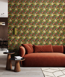 HWA1519W Honeysuckle & Tulip Midnight Forest Eden II Wallpaper by Hoopla Walls