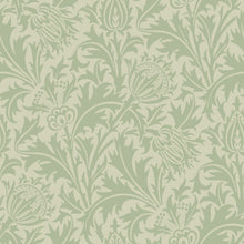 HWA1524W Thistle Damask Sage Eden II Wallpaper by Hoopla Walls