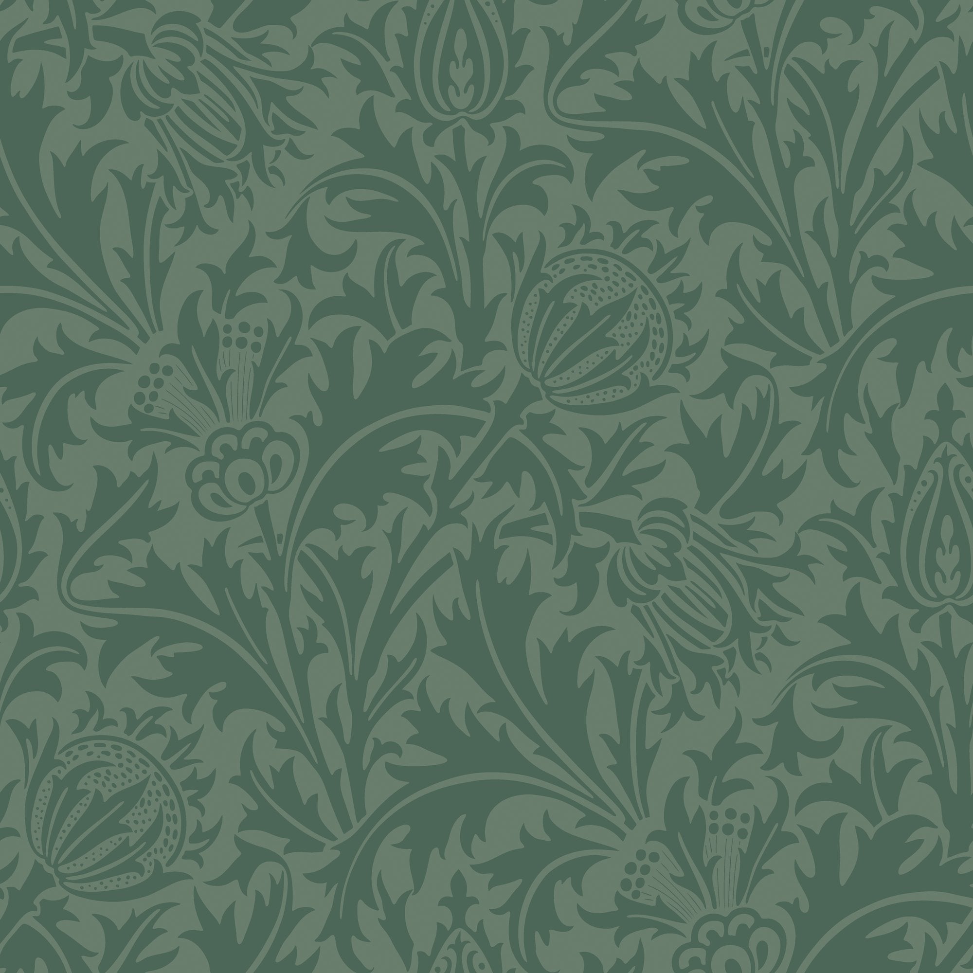 HWA1525W Thistle Damask Forest Eden II Wallpaper by Hoopla Walls