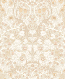 HWA1526W Blackthorn Damask Linen Mix Eden II Wallpaper by Hoopla Walls
