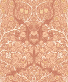 HWA1528W Blackthorn Damask Terracotta Eden II Wallpaper by Hoopla Walls