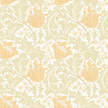 HWA1532W Tulip Trail Soft Gold Eden II Wallpaper by Hoopla Walls