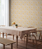 HWA1533W Tulip Trail Ochre Eden II Wallpaper by Hoopla Walls