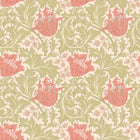 HWA1534W Tulip Trail Coral Eden II Wallpaper by Hoopla Walls