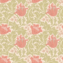 HWA1534W Tulip Trail Coral Eden II Wallpaper by Hoopla Walls