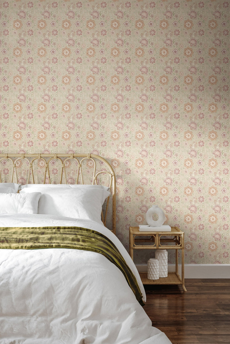 Arden Trail Oatmeal New Heritage Wallpaper by Hoopla Walls