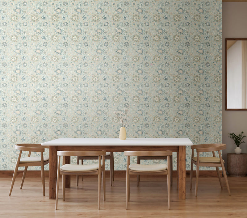 Arden Trail Denim New Heritage Wallpaper by Hoopla Walls