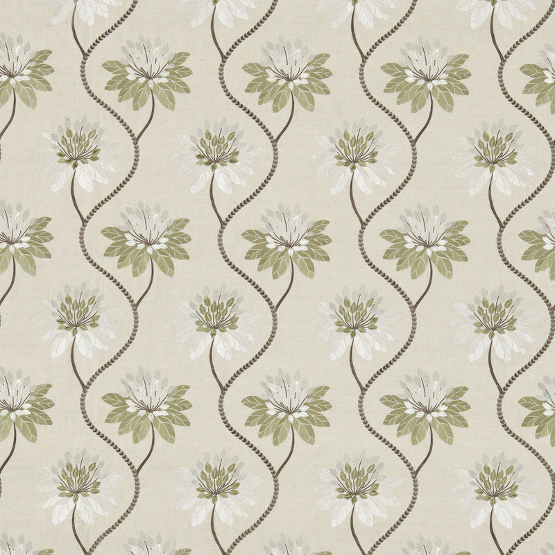 131543 Eloise Avocado Fabric by Harlequin