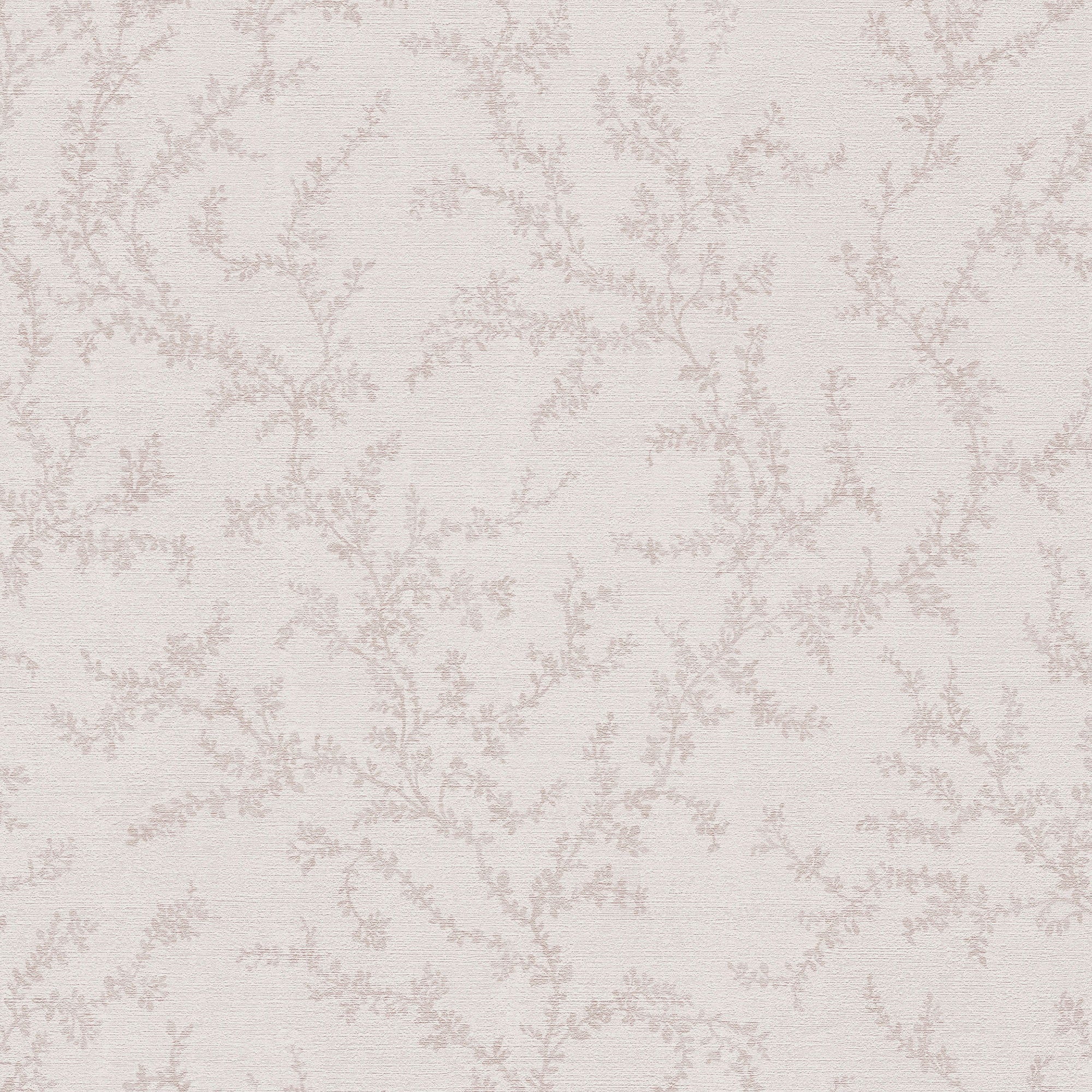 Trailing Vines Motif Beige and Silver Grey Hygge Home Wallpaper by Galerie