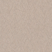 Herringbone Weave Motif Bronze Brown and Beige Hygge Home Wallpaper by Galerie