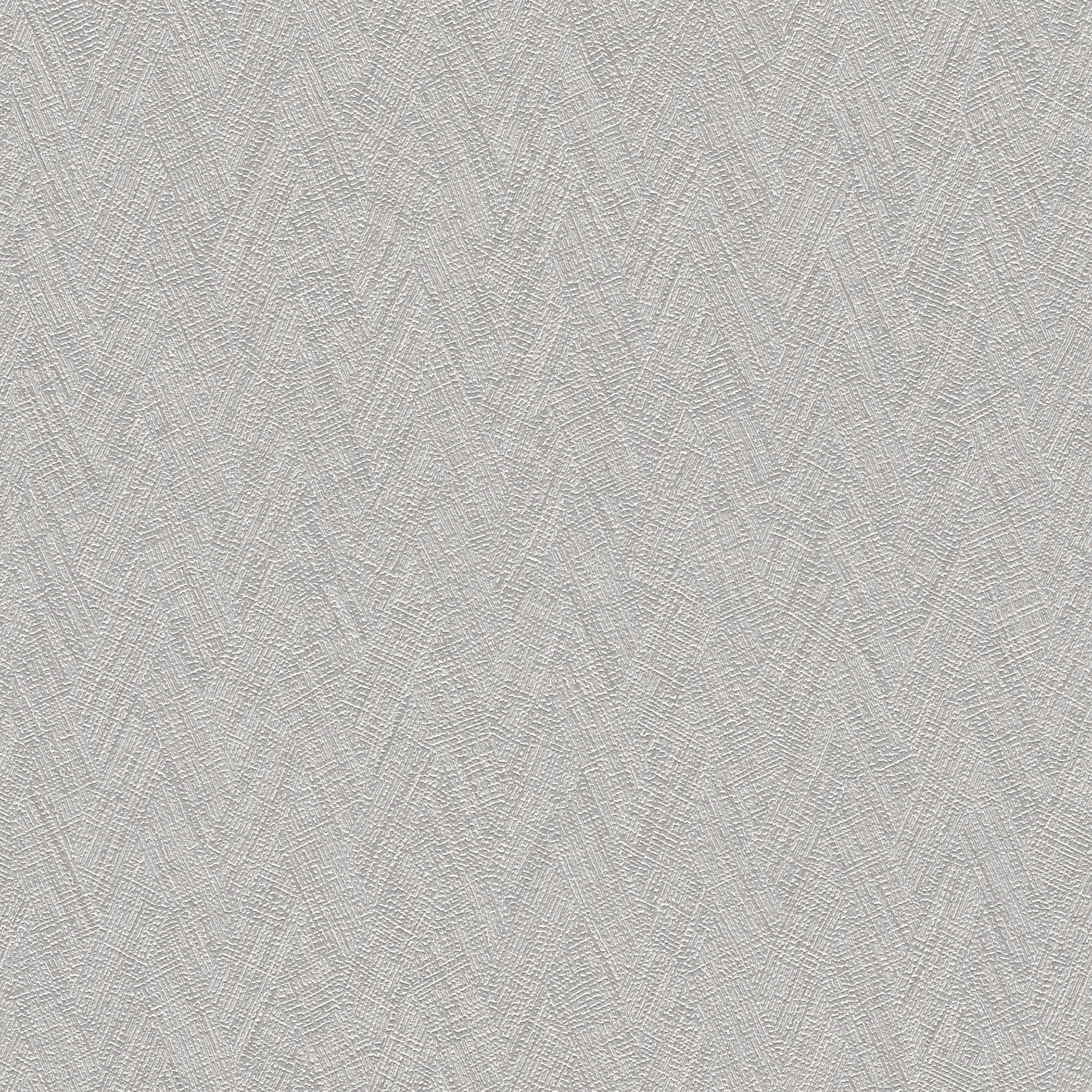 Herringbone Weave Motif Silver Grey Hygge Home Wallpaper by Galerie