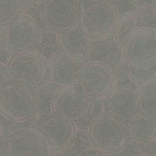 Stone Circles Motif Green and Rose Gold Hygge Home Wallpaper by Galerie