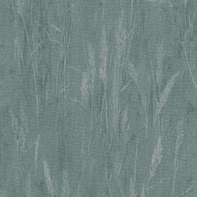 Meadow Stems Motif Green and Silver Grey Hygge Home Wallpaper by Galerie
