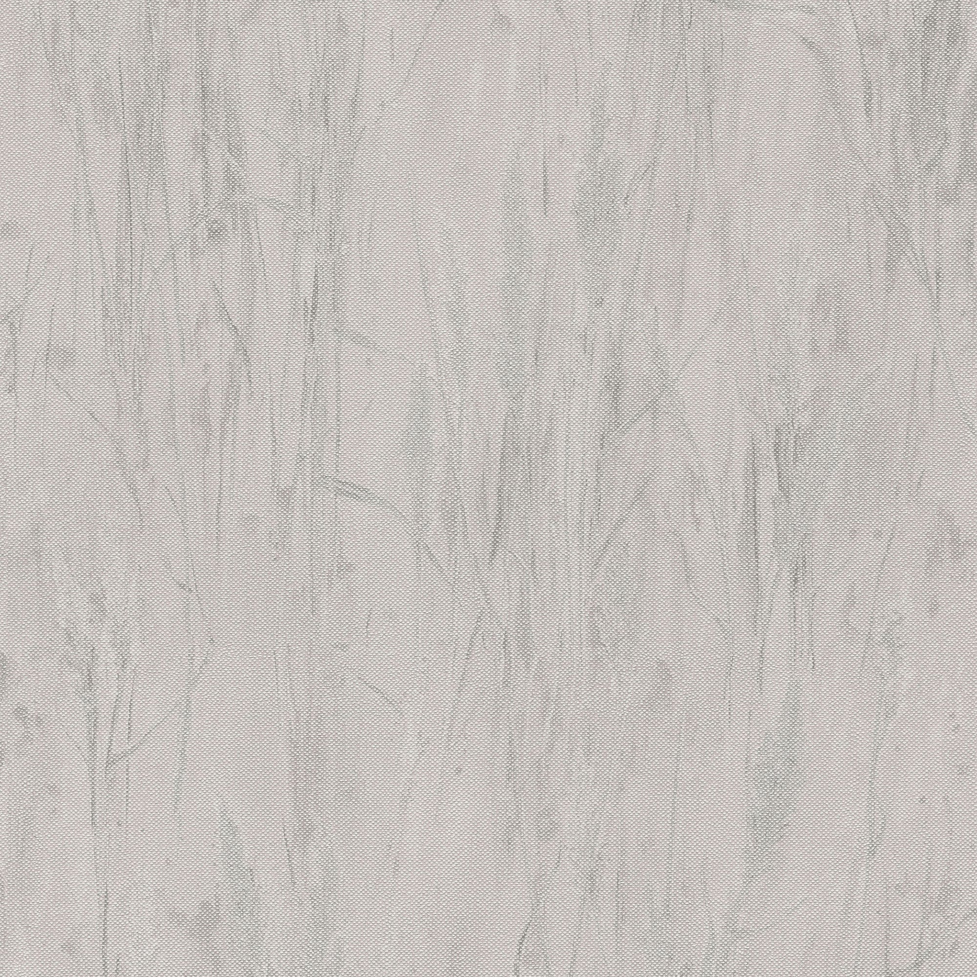 Meadow Stems Motif Beige and Silver Grey Hygge Home Wallpaper by Galerie