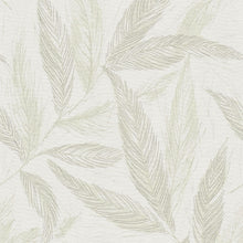 Fern Weave Motif Green and Cream Hygge Home Wallpaper by Galerie