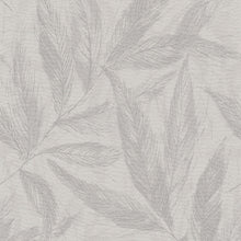 Fern Weave Motif Silver Grey Hygge Home Wallpaper by Galerie