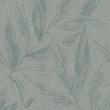 Fern Weave Motif Green and Silver Grey Hygge Home Wallpaper by Galerie