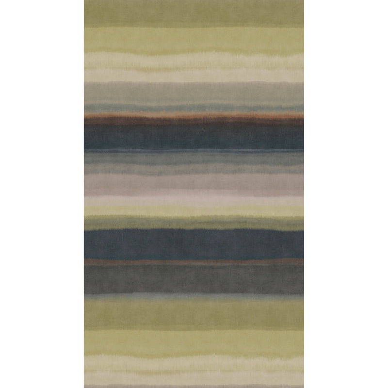 HZ62082M Muted Strips Brown Grey Green Mural by Galerie